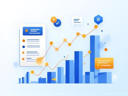 Abstract graphic representing survey data or feedback